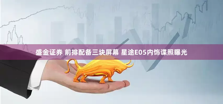 盛金证券 前排配备三块屏幕 星途E05内饰谍照曝光